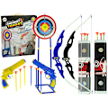 Miniatyrbillede 1 af 5: Shooting Set Bow Shield on Stand 134 cm Quiver Pistols