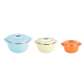 Miniatyrbillede 2 af 11: SET 3 CASEROLE TERMICE 2+4+6L,BELLY BLUE