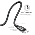 Miniatyrbillede 7 af 11: Baseus Lightning Yiven Apple Cable 2A 1.8m Black (CALYW-A01)