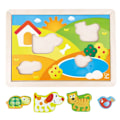 Miniatyrbillede 1 af 3: HAPE Sunny Valley Puzzle 3 in 1, E1601A