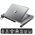 Miniatyrbillede 9 af 9: Swissten Multifunctional USB-C Laptop Docking Station / HDMI / USB 3.0 / 2x USB-C / RJ45 / SD / Micro SD / VGA / Audio