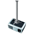 Pikkukuva 4 / 9: Neomounts BEAMER-C200 bracket - full-motion - for projector - silver