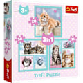 Miniatyrbillede 1 af 5: TREFL Puzzle 3 in 1 set Kittens