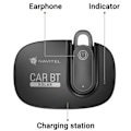 Miniatyrbillede 2 af 4: Multifunctional Bluetooth Headset | Solar Car BT | Hands free device | Bluetooth | Black | Recharge indicator