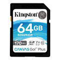 Miniatyrbillede 1 af 3: Kingston 64GB SDXC Canvas Go Plus 170R C10 UHS-I U3 V30