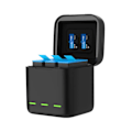 Miniatyrbillede 2 af 3: 3-slot charger box Telesin  for GoPro Hero 12 / Hero 11 / Hero 10 / Hero 9