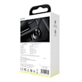 Miniatyrbillede 8 af 8: Baseus car charger with display, 2x USB, 4.8A, 24W (silver)