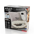 Pikkukuva 5 / 5: Adler | Blanket heating pad | AD 7412 | Number of heating levels 8 | Number of persons 1 | Washable | Soft fleece | 80 W | Grey