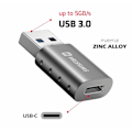 Miniatyrbillede 2 af 4: Swissten adapter usb-a(m)/usb-c(f)