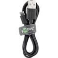 Pikkukuva 1 / 3: Goobay | USB-C charging and sync cable (USB-A > USB-C) | 59124 | USB-C male | USB 2.0 male (type A)