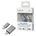 Miniatyrbild 1 av 6: Logilink | USB-C to USB3.0 and Micro USB Adapter | USB 3.1 type-C | USB 3.0, Micro USB 2.0