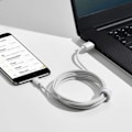 Miniatyrbillede 5 af 11: Baseus Simple Wisdom Data Cable Kit USB to Micro 2.1A (2PCS/Set) 1.5m White