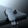 Pikkukuva 3 / 11: Baseus Metal Age II gravitational car phone holder to round ventilation grid (grey)