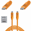 Miniatyrbillede 3 af 3: Tether Tools Pro cable USB-C - USB-C 4,6m, orange