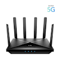 Miniatyrbillede 3 af 4: Cudy P5 wireless router Gigabit Ethernet Dual-band (2.4 GHz / 5 GHz) 5G Black