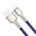 Miniatyrbild 5 av 6: CABLU alimentare si date Baseus Cafule Metal, Fast Charging Data Cable pt. smartphone, USB la Lightning Iphone 2.4A, braided, 1m, violet "CALJK-A05" (