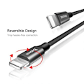 Miniatyrbillede 8 af 11: Baseus Lightning Yiven Apple Cable 2A 1.8m Black (CALYW-A01)
