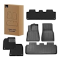 Miniatyrbillede 3 af 7: COVOR AUTO Baseus T-Space, set 6 bucati compatibil Tesla Model Y, realizat din TPE+velvet, negru "C20751300111-02" - 6932172634346