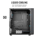 Pikkukuva 4 / 4: Aerocool HEXFORMBKV2 Micro ATX PC Case 3 Fans FRGB Black