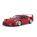 Miniatyrbillede 4 af 6: Rastar Radio Controlled Ferrari F40 1:14 / 2.4 GHz / 2WD / Red