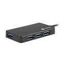 Miniatyrbild 3 av 3: Koncentrator USB 4 porty Silkworm USB 3.0 czarny USB-C