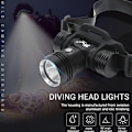 Miniatyrbillede 2 af 9: LED Galvos Žibintas BORUiT YHX-1362, Nardymui iki 60m Po Vandeniu
