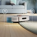 Miniatyrbillede 3 af 8: Philips HomeRun 3000 Series Aqua Wet and dry cleaning robot XU3000/02, charging station, HomeRun app, Beluga metal color