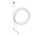 Miniatyrbillede 6 af 8: Quick Charge USB to M+L+C  Baseus Superior Data 3.5A 1m (White)