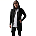 Miniatyrbillede 1 af 9: Urban Classics Cardigan Open Edge Grå 3XL Mand