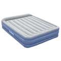 Miniatyrbillede 4 af 10: Bestway Forstærket Indbygget Pumpe Dobbelt Luftseng Tritech Queen Hvid 203x152x46cm