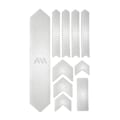 Miniatyrbillede 2 af 3: All Mountain Style Frame Guard Extra Stickers Honeycomb Hvid