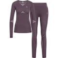 Miniatyrbillede 1 af 6: Odlo Fundamentals Performance Warm Basislagssæt Grå XS Kvinde