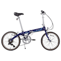 Miniatyrbillede 1 af 2: Dahon Foldecykel Piazza D8 Blå