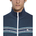 Miniatyrbillede 3 af 3: Original Penguin Chest Stripe Tape Træningsjakke  L Mand