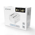 Miniatyrbild 5 av 6: Aisens Dockningsstation För Hårddisk/ssd Asds-d02w Silver