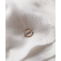 Miniatyrbillede 6 af 6: Superdry Smocked Midi Beach Lang Kjole Hvid M Kvinde