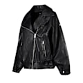 Miniatyrbillede 2 af 3: Superdry Jakke Edit Hybrid Leather Sort S Kvinde