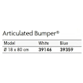 Miniatyrbillede 2 af 2: Plastimo Bumper Articulated 100 Hvid 180 x 180 x 800 mm