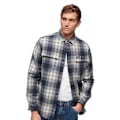 Miniatyrbillede 1 af 4: Superdry Overshirt Wool Miller Blå M Mand
