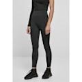 Miniatyrbillede 1 af 7: Urban Classics Biker Tech Mesh Big High Waist Leggings Sort 4XL Kvinde