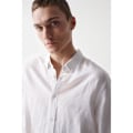 Pikkukuva 4 / 4: Salsa Jeans Pitkähihainen Paita Cotton Linnen Regular Fit Valkoinen S Mies