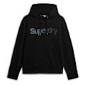 Miniatyrbillede 1 af 3: Superdry Core Logo Fade Loose Hættetrøje Sort S Mand