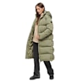 Miniatyrbillede 1 af 4: Superdry Puffer Jakke Longline Grøn M Kvinde