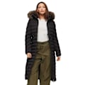 Pikkukuva 1 / 8: Superdry Fuji Faux Fur Longline Takki Musta XS Nainen