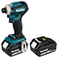 Miniatyrbillede 1 af 7: Makita Akku Slagboremaskine Dtd172rtj Blå,Sort