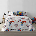 Miniatyrbillede 3 af 7: Play Fabrics Dynetæppe Med Knapper Man Of Steel Til 135/ Seng 140x240 Cm