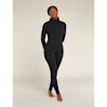 Miniatyrbillede 7 af 7: Icebreaker Merino Core Heavyweight Langærmet Baselayer Sort S Kvinde