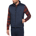 Miniatyrbillede 1 af 4: Original Penguin Rec Fill Vertical Quilted Vest Blå M Mand