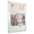 Miniatyrbillede 5 af 7: Nobo Gennemsigtig Akryl Aftagelig-en Mural 3 Plakat Holder