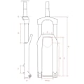 Miniatyrbillede 2 af 2: Dt Swiss F 232 Boost 15 X 110 Mm 51 Offset Fjern Boost 15 X 110 Mm 51 Offset Mtb Gaffel Sort 29´´ / 110 mm